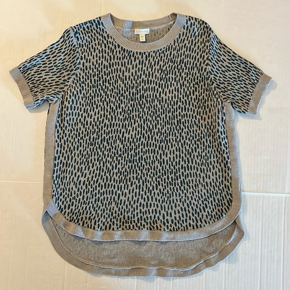 Garnet Hill linen Haiku Sweater Size S